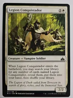 MTG Magic The Gathering Card Legion ConquistadorCreature Vampire Soldier Green - Image 1