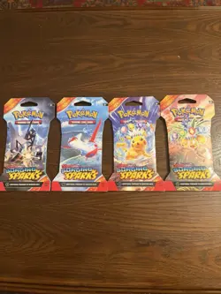 Pokemon Surging Sparks Sleeved Booster Packs Lot of x4 Brand New Sealed - Image 1