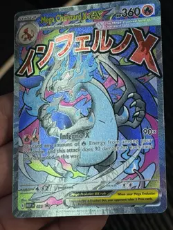 Mega Charizard X ex 023 Me: Mega Evolution Promo Holo Pokemon TCG Black Star - Image 3