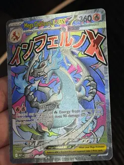 Mega Charizard X ex 023 Me: Mega Evolution Promo Holo Pokemon TCG Black Star - Image 4