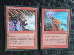 LOT X 2 Pluie de pierres / Stone Rain FRENCH Played magic mtg - Image 1