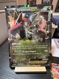 Pokemon Tyrantrum EX Promo Holo 180 HP XY70 Black Star XY Dragon - Image 1