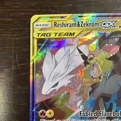 Pokemon TCG Reshiram & Zekrom GX SM Cosmic Eclipse Ultra Rare Holo TAG TEAM 157… - Image 5