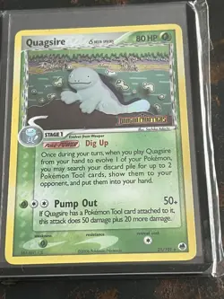 Quagsire (Delta Species) #21/101 - EX Dragon Frontiers Reverse Holo 2006 Pokemon - Image 1