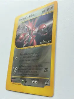 Pokemon Rocket's Scizor #4 [Winner] Best of Game Holo Promo 60 HP 2002 TCG - Image 2