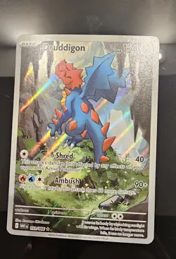 Pokemon TCG Druddigon 151/086 Sv: White Flare Illustration Rare Holo -LP - Image 1