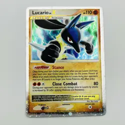 2007 Pokemon Diamond & Pearl Lucario LV. X #DP12 Holo Black Star Promo - Image 1