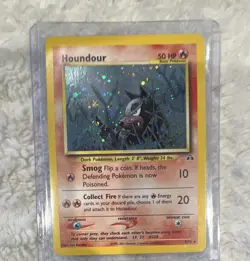 Pokemon Houndour 50 HP Neo Discovery 5/75 Holo Rare Basic 2001 Pokemon TCG - Image 1