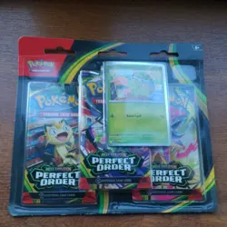 Pokemon Tcg Perfect Order Triple 3 Pack Blister chikorita New Factory Sealed - Image 1