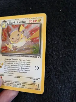 Pokemon TCG Dark Raichu 83/82 Team Rocket Secret Rare Holo Unlimited 2000 - Image 2