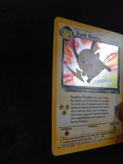 Pokemon TCG Dark Raichu 83/82 Team Rocket Secret Rare Holo Unlimited 2000 - Image 3