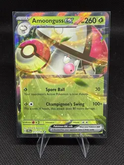 Pokemon TCG Amoonguss ex 011/159 Journey Together Double Rare Holo NM 2025 - Image 1