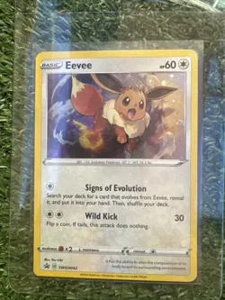 3 x Eevee SWSH042 - Sword & Shield Black Star Promo Cosmos Holo Pokemon TCG - NM - Image 3