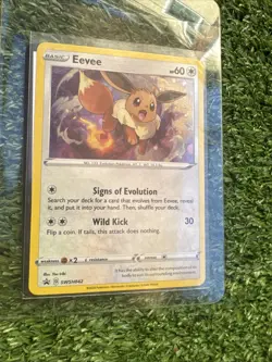 3 x Eevee SWSH042 - Sword & Shield Black Star Promo Cosmos Holo Pokemon TCG - NM - Image 4
