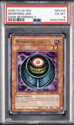 2005 YU-GI-OH! DARK BEGINNING 2 #EN104 MORPHING JAR PSA 6 - Image 1