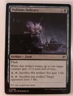 Dubious Delicacy - Edge of Eternities #0096 MTG Magic The Gathering - Image 1