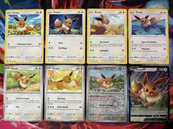 Pokemon TCG: 8 Card Lot (Eevee) Eevee V Promo SWSH065 - Image 1