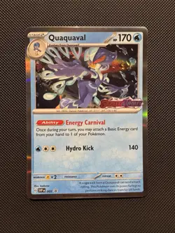 Pokemon TCG Quaquaval 005 (prerelease) SV: Scarlet & Violet Promo Card Near Mint - Image 1