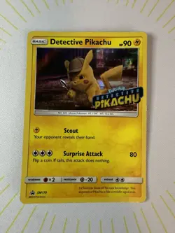 Pokemon TCG Detective Pikachu SM170 Holo Promo Card Stamped - Image 2