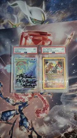 Signed Mewtwo and Signed Entei PSA Graded Cards Pokemon Card - Image 1