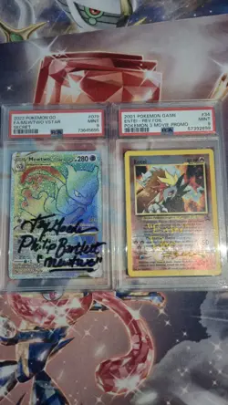 Signed Mewtwo and Signed Entei PSA Graded Cards Pokemon Card - Image 2