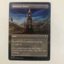 MTG English Reliquary Tower (Borderless) NM Normal Commander Masters - Image 1