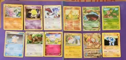 Pokemon TCG Set 108 12 Cards Gligar Drowzee Skarmory Charmander Venusaur EX Mega - Image 1
