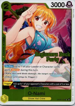 O-Nami OP06-101 Beginners Deck Party Participation Pack One Piece Promo Cards NM - Image 1