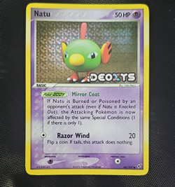 Pokemon TCG Natu 66/107 EX Deoxys Reverse Holo Trading Card - Image 1