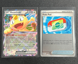 Meowth ex and Poke Pad - Meowth ex 062/088 & Poke Pad 081/088 - Pokemon Card Lot - Image 1
