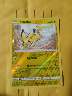 Pikachu 40/147 Common Reverse Holo Card SM - Burning Shadows Pokemon TCG NM - Image 1