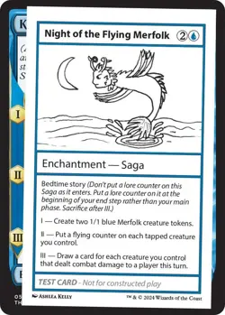 Night of the Flying Merfolk Mystery Booster 2 Playtest Cards NM Normal - Image 1