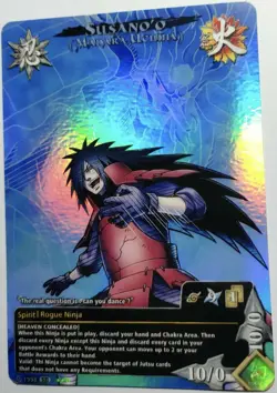 Carte Naruto CCG Collectible Card Game Foil Prism 424 Susano’o Madara Uchiha - Image 1