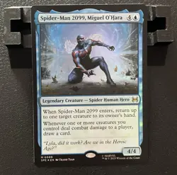 Spider-Man 2099, Miguel O'Hara #0008 Mythic FOIL Spider-Man MTG Magic Card - Image 1