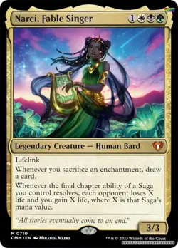 Narci, Fable Singer [CMM - 710] - NM [Foil] TCG MTG - Image 1