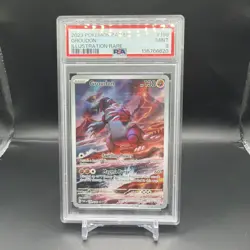2023 POKEMON PAR EN-PARADOX RIFT ILLUSTRATION RARE #199 GROUDON 199/182 PSA 9 - Image 1