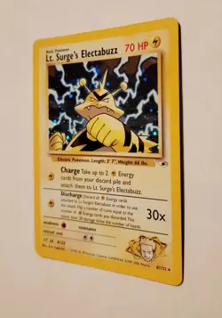 ⚡Lt. Surge's Electabuzz 6/132 Gym Heroes Holo Rare Pokemon Card Near Mint Elekid - Image 3