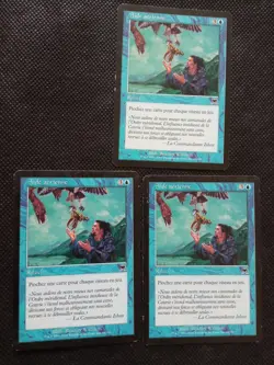 LOT X 3 Aide aerienne / Airborne Aid FRENCH LP Onslaught magic mtg - Image 1