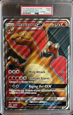 2017 Pokemon Black Star Promo Charizard GX - JUMBO #SM60- PSA 9 - Image 1