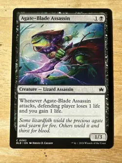 Agate-Blade Assassin - 82 - BLB - NM - MTG Magic the Gathering - Image 1