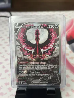 Pokemon TCG Galarian Moltres v Chilling Reign Alternative Art Ultra Rare Card - Image 1