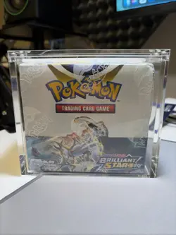 Pokemon Sword & Shield: Brilliant Stars Booster Box In Acrylic Case - Image 1