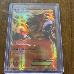 2012 Pokemon Black & White Dark Explorers Holo Entei EX 13/108 - Image 1