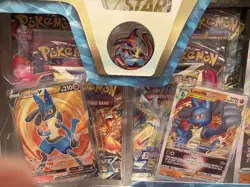 Pokemon Lucario VSTAR Box 3 Fusion Strike 2 Brilliant Stars Sword And Shield Era 820650851247 - Image 3