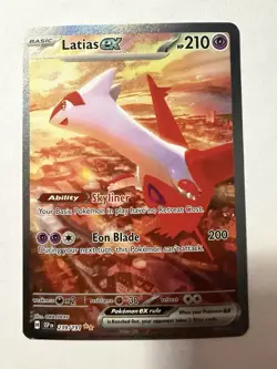 Pokemon Latias ex 239/191 Sv08 Surging Sparks Special Illustration Rare Holo - Image 1
