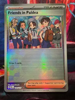2025 Pokemon Holo Scarlet&Violet Prismatic Evolutions Friends in Paldea 109/131 - Image 1