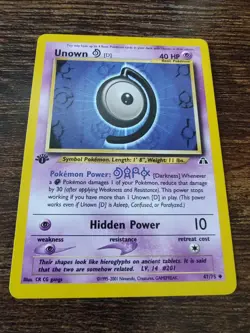 Pokemon Neo Discovery 1st Edition Unown D 47/75 Non Holo - Image 1