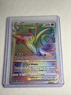 Serperior VSTAR 196/195 Pokemon Silver Tempest Full Art Holo - Image 1