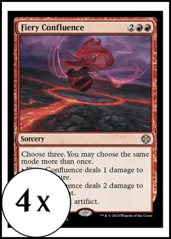 MTG - 4 x Fiery Confluence - Playset 4x x4 - Lost Caverns of Ixalan - Image 1