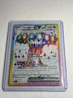 Tatsugiri EX 226/191 SV08 Surging Sparks Full Art Holo Ultra Rare Pokemon TCG - Image 1